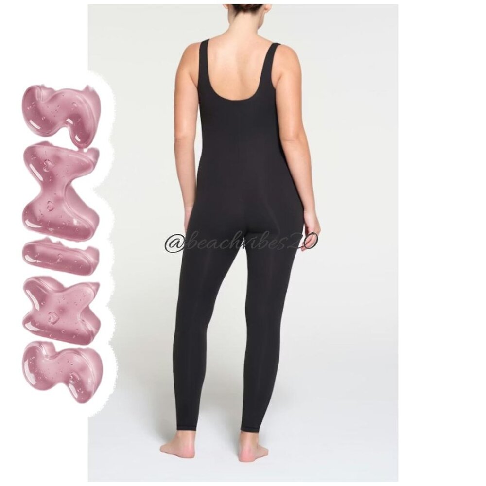 SKIMS Fits Everybody Maternity Catsuit Onyx Medium NWT - Picture 3 of 5